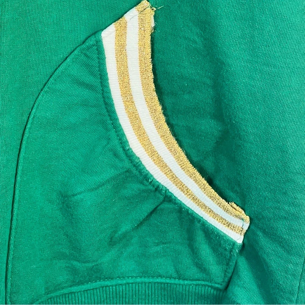 Disneyland Mickey Mouse Hoodie Jacket Womens Large Green Gold Full Zip Y2K - Picture 3 of 11